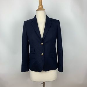 J. Crew Navy Blazer with Gold Buttons